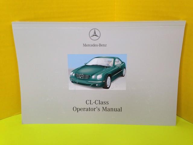 New 2002 2001 Mercedes Cl Cl500 Cl600 Cl55 Owners Manual Only (new Old Stock)