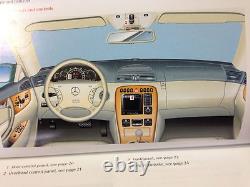 New 2002 2001 Mercedes CL Cl500 Cl600 Cl55 Owners Manual Only (new Old Stock)