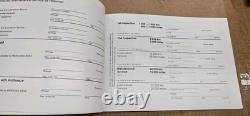 New Old Stock 1980 Mercedes W123 W116 Maintenance Service Booklet 300D 300SD