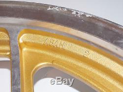 Nos Suzuki 1983 1984 1985 Gsx750 1.6-2.15 Asahi Alloy Gold Wheel 54111-09310-19t