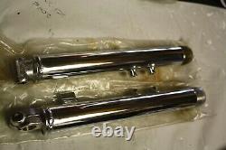 Nos Suzuki Ts90 Front Fork Legs Bottoms Chrome Two Stroke Ury