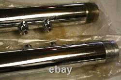 Nos Suzuki Ts90 Front Fork Legs Bottoms Chrome Two Stroke Ury