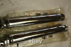 Nos Suzuki Ts90 Front Fork Legs Bottoms Chrome Two Stroke Ury