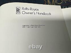 Rolls Royce Silver Spur Owners Handbook/Manual NOS 1989