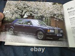 Rolls Royce Silver Spur Owners Handbook/Manual NOS 1989