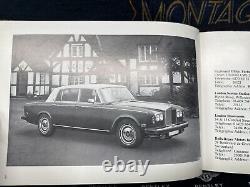 Rolls Royce Silver Wrath 11 Owners Handbook/Manual NOS