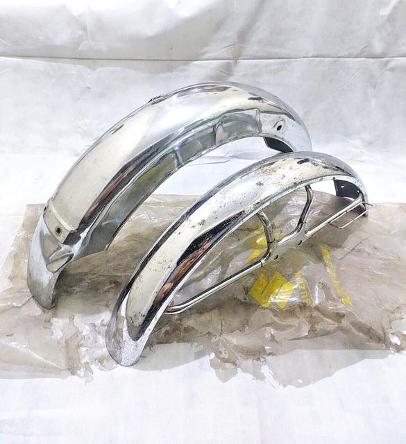 Suzuki Gt100 Gt125 Front Rear Fender Mudguard Nos
