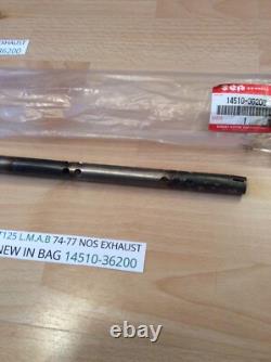 SUZUKI GT125 L. M. A. B 74-77 NOS EXHAUST BAFFLE NEW IN BAG 14510-36200 obsolete