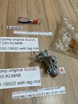 SUZUKI GT250 KLMABC 73-78 NOS Oil Pump Assembly pt 16100-18620 NEW