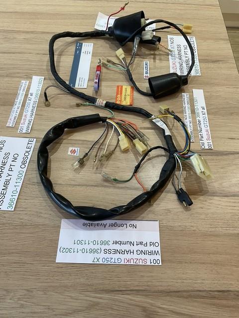 Suzuki Gt250 X7 Nos Wiring Harness 36610-11300 36610-11301 36610-11302 New + Tag