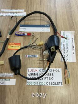SUZUKI GT250 X7 NOS WIRING HARNESS 36610-11300 36610-11301 36610-11302 new + tag