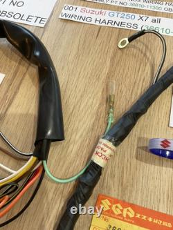 SUZUKI GT250 X7 NOS WIRING HARNESS 36610-11300 36610-11301 36610-11302 new + tag