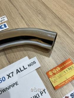 SUZUKI GT250 X7 all nos exhaust header pipe 14160-11302 / 14150-11302 left + rig