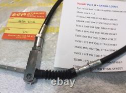 SUZUKI GT500 A and B T500 ALL NOS REAR BRAKE CABLE PT NO 58500-15001 new in bag