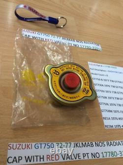 SUZUKI GT750 JKLMAB RE5 Radiator Cap red valve NOS IN PARTS BAG 17780-31010