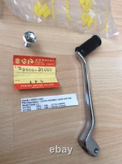 SUZUKI GT750 J/K 72-73 NOS CHROME GEAR LEVER + BOLT IN BAG WithTAG PT 25600-31000