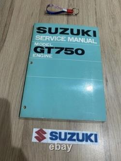 SUZUKI GT750 j/k SERVICE MANUAL PRINTED IN JAPAN 1976 LOVELY INTERNAL PAGES NOS