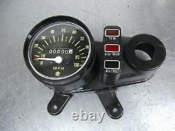 SUZUKI New Old Stock TS100 SPEEDO, WARNING LIGHTS, BRACKET