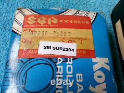 SUZUKI, OEM, NOS, T500, GT500, Crankshaft Bearings, 09269-30002, 09269-25003