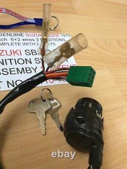 SUZUKI SB200 NOS IGNITION SWITCH PT NO 37110-10220 s/s 37110-10222 NEW 2 X KEYS