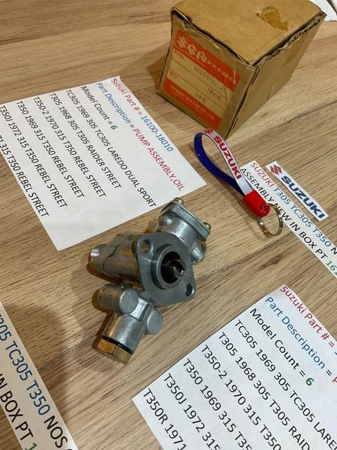 Suzuki T350 T305 All Nos Oil Pump Assembly Pt 16100-18010 In Original Box