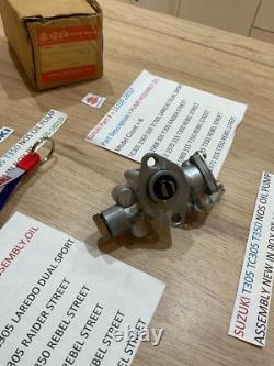 SUZUKI T350 T305 all NOS Oil Pump Assembly pt 16100-18010 IN ORIGINAL BOX SUZUKI T350 T305 all NOS Oil Pump Assembly pt 16100-18010 IN ORIGINAL BOX