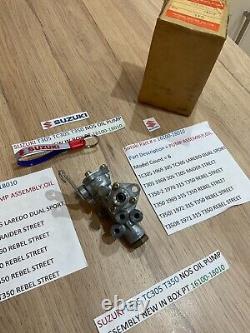 SUZUKI T350 T305 all NOS Oil Pump Assembly pt 16100-18010 IN ORIGINAL BOX