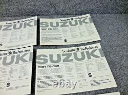 Set of (12) NOS 1981 Suzuki Dealer Sales Floor Price Tags Spec Cards