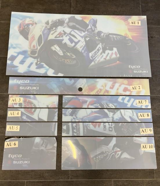 Snap On Tools Tyco Suzuki Decal Set 40 Stack Split Bank Zplatetyco Old Stock