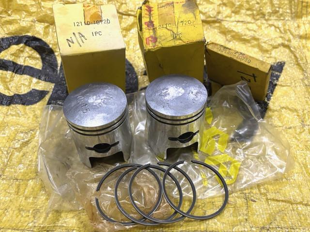 Suzuki 200 X5 T200 Tc200 Piston&ring Os 1.50 Nos Genuine 12110-10720&12140-10750