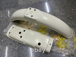 Suzuki 71-73 TS125 TS125R/J/K 73 TS185 TS185K Front&Rear Fender White NOS Japan