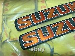 Suzuki 73-74 T500 T500K T500L Tank Badges Emblem NOS x2 Genuine P/N 68111-15601