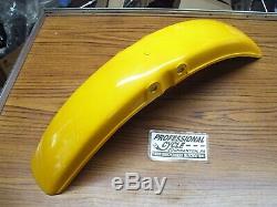 Suzuki 73 TS185 TS185K NOS Front Fender OEM Marble or Desert Yellow