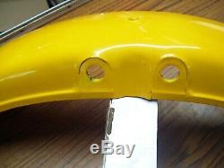 Suzuki 73 TS185 TS185K NOS Front Fender OEM Marble or Desert Yellow