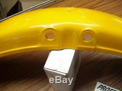 Suzuki 73 TS185 TS185K NOS Front Fender OEM Marble or Desert Yellow