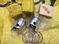 Suzuki 74-77 GT125 GT125L/M/A/B Piston&Ring 0.50 NOS P/N 12110-36733&12140-36752