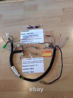 Suzuki Dr500 1983 1984 Nos Wiring Harness Assembly Pt 36610-37410 Obsolete