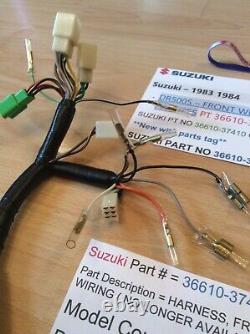 Suzuki Dr500 1983 1984 Nos Wiring Harness Assembly Pt 36610-37410 Obsolete