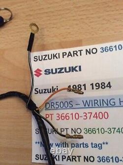 Suzuki Dr500 81-84 Nos Wiring Harness Assembly Pt 36610-37400 Obsolete New