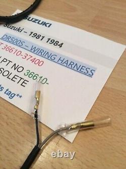Suzuki Dr500 81-84 Nos Wiring Harness Assembly Pt 36610-37400 Obsolete New