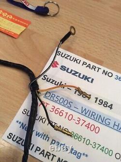 Suzuki Dr500 81-84 Nos Wiring Harness Assembly Pt 36610-37400 Obsolete New