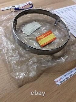 Suzuki GS450 GSX250 GSX400 TS250 B/C Headlamp Rim NOS Genuine PT NO 35111-30520 Suzuki GS450 GSX250 GSX400 TS250 B/C Headlamp Rim NOS Genuine PT NO 35111-30520