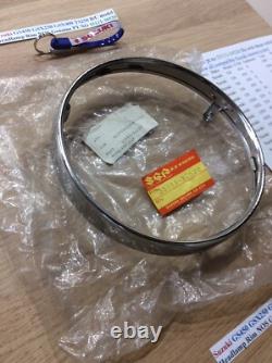 Suzuki GS450 GSX250 GSX400 TS250 B/C Headlamp Rim NOS Genuine PT NO 35111-30520 Suzuki GS450 GSX250 GSX400 TS250 B/C Headlamp Rim NOS Genuine PT NO 35111-30520