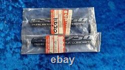 Suzuki GSX750 98-2000 Side Panel Emblems Pair NOS 68131-03F10 / 68141-03F10 NOS