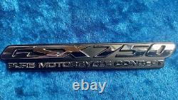 Suzuki GSX750 98-2000 Side Panel Emblems Pair NOS 68131-03F10 / 68141-03F10 NOS