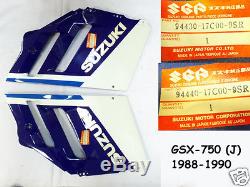 Suzuki GSX-R750 Under Cowling L & R 1988-90 NOS GSXR750J COVER Lower Fairing