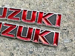 Suzuki GT185 GT250 GT380 GT550 T350 Tank Badges Emblem NOS Genuine 68111-33000