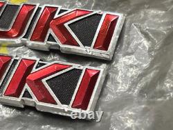 Suzuki GT185 GT250 GT380 GT550 T350 Tank Badges Emblem NOS Genuine 68111-33000