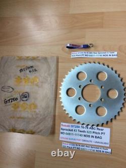 Suzuki GT250 76-78 ABC Rear Sprocket 43 Teeth 525 Pitch PT NO 64511-11740 NOS