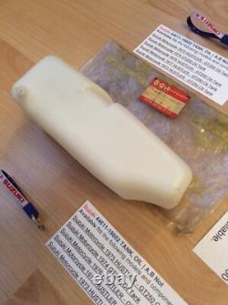 Suzuki GT250 T350 NOS OIL TANK WITH SUZUKI BAG + PARTS TAG PT NO 44611-18602